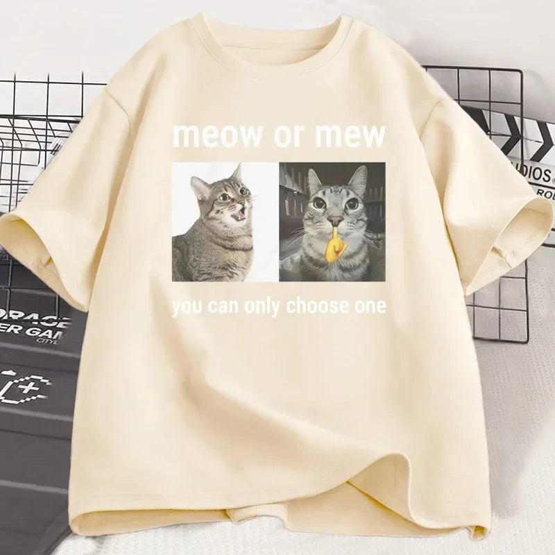 Meow or Mew T-Shirt - Unisex