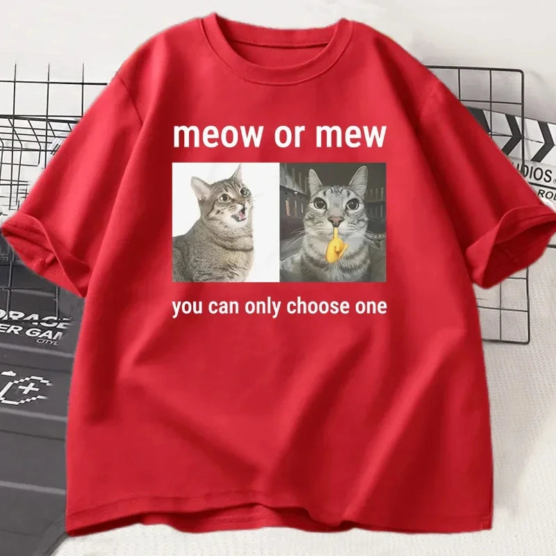 Meow or Mew T-Shirt - Unisex