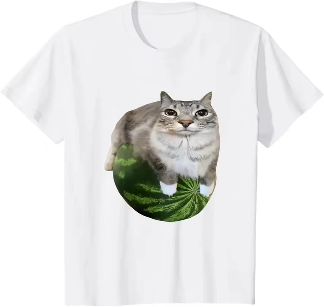 Silly Watermelon Cat T-Shirt
